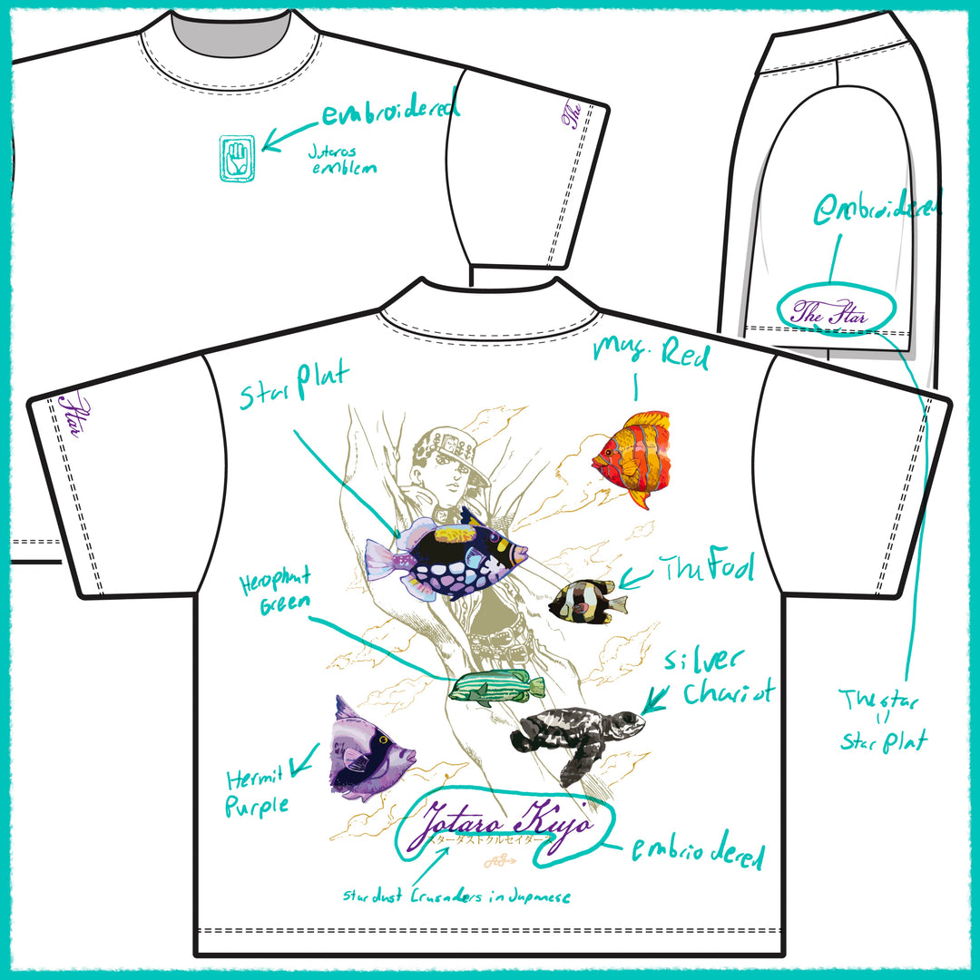 Jotaro Shirt: Marine Biologist (PRE-ORDER)