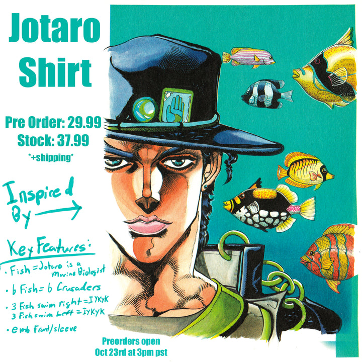 Jotaro Shirt: Marine Biologist (PRE-ORDER)