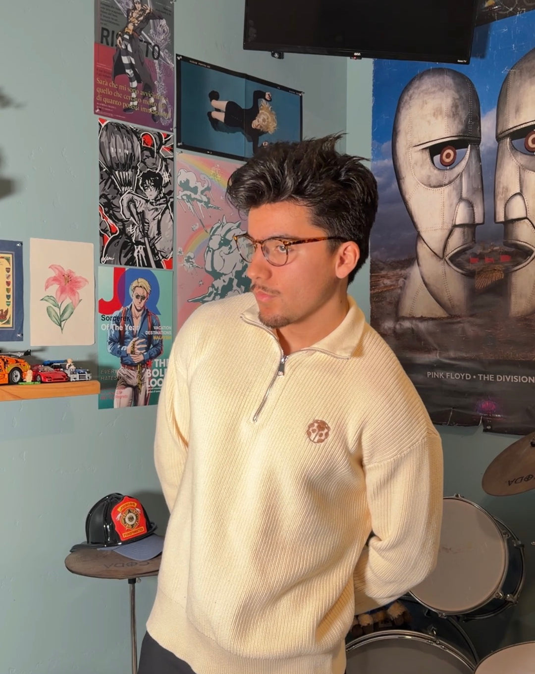 Giorno Embroidered Quarter Zip