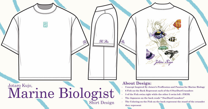 Jotaro Shirt: Marine Biologist (PRE-ORDER)